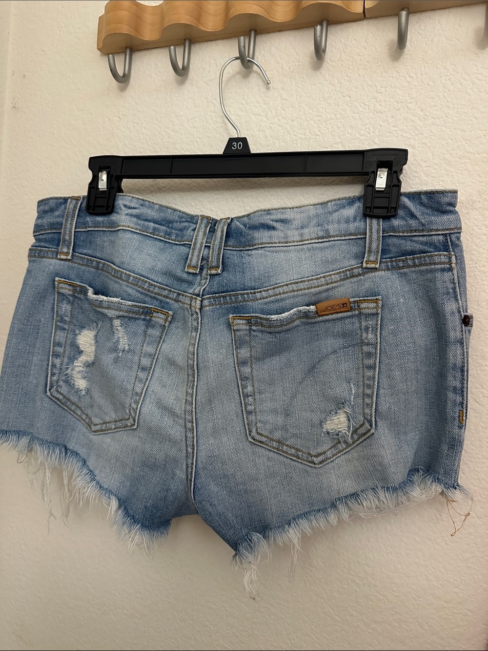 Joe's Jeans Light Blue Distressed Denim Cutoff Shorts